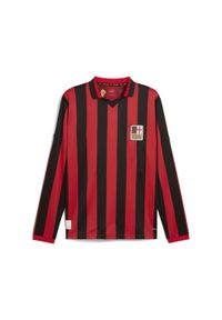Puma - Męska koszulka jubileuszowa PUMA AC Milan 125th Anniversary. Kolor: czerwony, wielokolorowy, czarny. Sezon: lato. Sport: piłka nożna