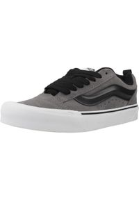 Vans - Kapcie VANS KNU SKOOL Szary. Kolor: szary. Materiał: tkanina, skóra. Sport: turystyka piesza