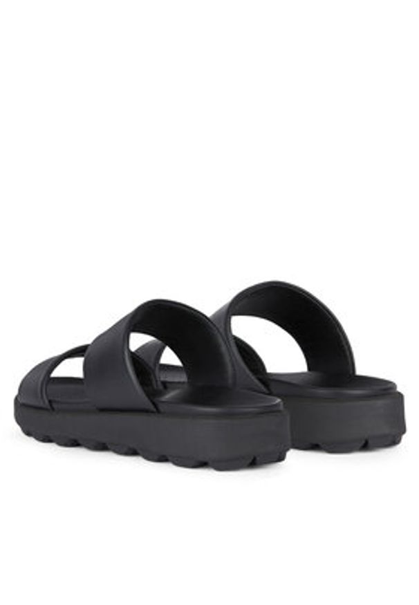 Geox Klapki U Spherica Ec6 U45GWA 00085 C9999 Czarny. Kolor: czarny. Materiał: skóra