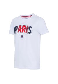 Koszulka PSG dla dzieci - Oficjalna kolekcja PARIS SAINT GERMAIN. Kolor: biały. Materiał: bawełna