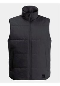 Jack Wolfskin Kamizelka White Frost Vest 1206402 Czarny Regular Fit. Kolor: czarny. Materiał: syntetyk #2