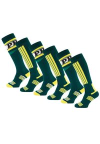 POEDERBAAS - Skarpety narciarskie męskie Poederbaas , 6 par, Szwedzkie. Kolor: czarny, wielokolorowy, zielony. Materiał: akryl, wełna, poliamid, elastan. Sport: narciarstwo #1