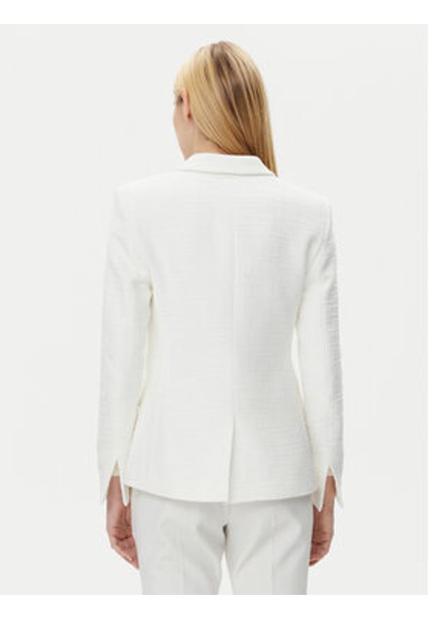 BOSS Marynarka Jatawa2 50535931 Biały Slim Fit. Kolor: biały. Materiał: bawełna