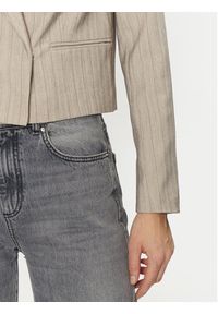 Vero Moda Marynarka Eli 10319629 Beżowy Cropped Fit. Kolor: beżowy. Materiał: syntetyk #5