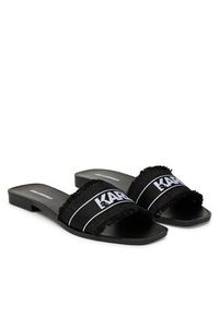 Karl Lagerfeld - KARL LAGERFELD Klapki Skoot II KL80411 Czarny. Kolor: czarny. Materiał: materiał #4