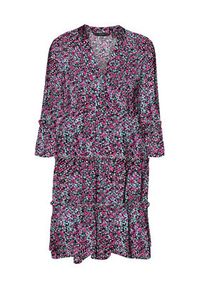 Vero Moda Sukienka letnia Easy 10297359 Kolorowy Relaxed Fit. Materiał: wiskoza. Wzór: kolorowy. Sezon: lato