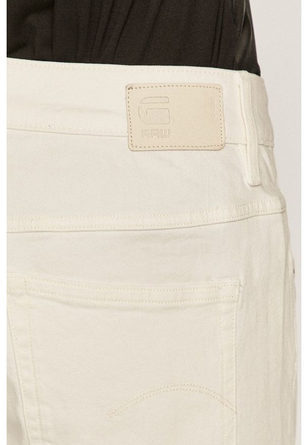 G-Star RAW - G-Star Raw - Jeansy Kate. Kolor: biały. Wzór: gładki