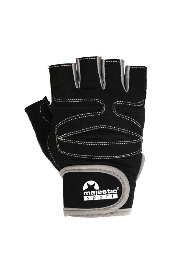 MAJESTIC SPORT - Rękawiczki treningowe Majestic Sport PRO długie szare. Kolor: szary. Sport: fitness