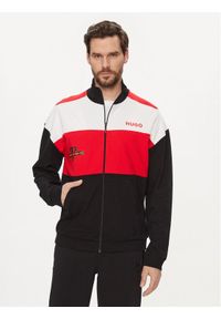 Hugo Bluza Race 50510468 Czarny Relaxed Fit. Kolor: czarny. Materiał: bawełna #1