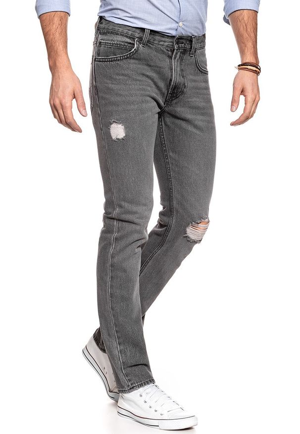 Lee - JEANSY MĘSKIE LEE RIDER GREY TRASHED L73DFFIH 112120363