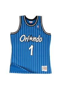 Mitchell & Ness - Jersey Orlando Magic nba. Kolor: niebieski. Materiał: jersey. Sport: koszykówka #1