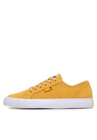 DC Sneakersy Manual S Shoe ADYS300637 Żółty. Kolor: żółty. Materiał: zamsz, skóra #3