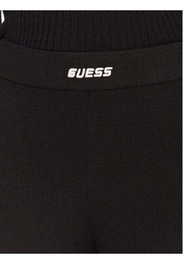 Guess Legginsy V5BB08 Z3JD2 Czarny Flare Fit. Kolor: czarny. Materiał: syntetyk