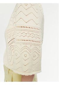 Vero Moda Sweter Bernadette 10283016 Beżowy Relaxed Fit. Kolor: beżowy. Materiał: bawełna