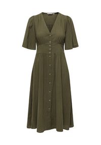 only - ONLY Sukienka codzienna Tizana 15373535 Zielony Regular Fit. Okazja: na co dzień. Kolor: zielony. Materiał: bawełna. Typ sukienki: proste. Styl: casual #4