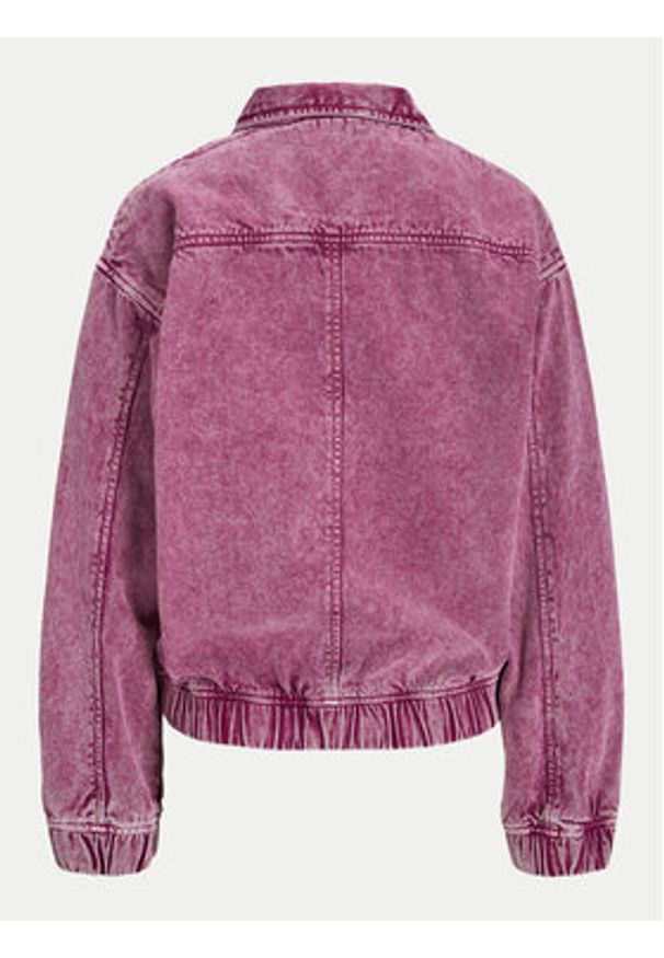 JJXX Kurtka jeansowa Ziggy 12260876 Różowy Regular Fit. Kolor: różowy. Materiał: bawełna