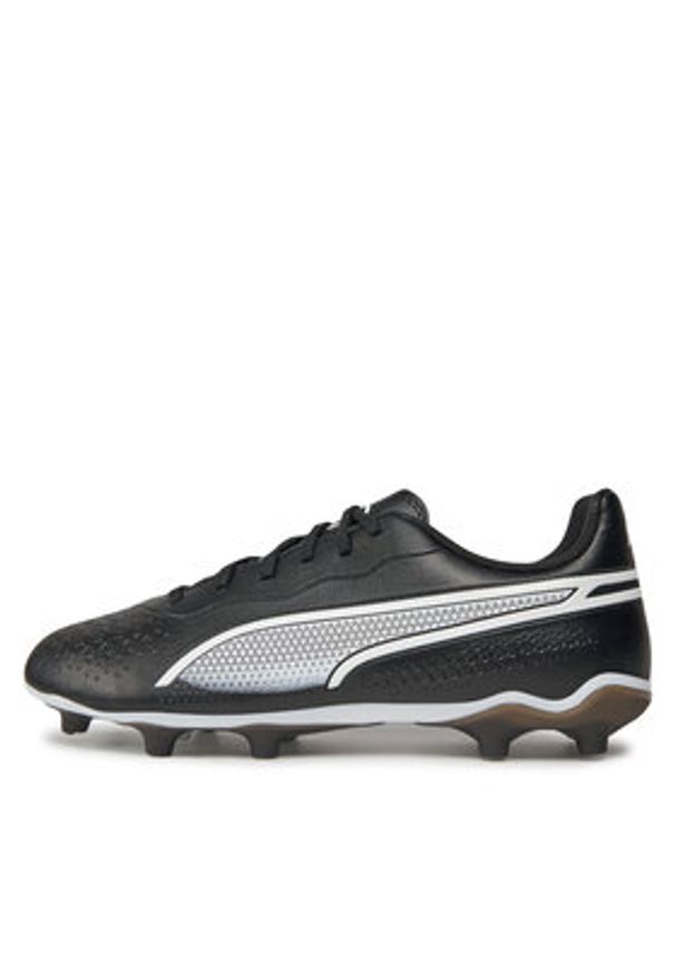Puma Buty do piłki nożnej King Match Fg/Ag Jr 107573 01 Czarny. Kolor: czarny. Materiał: skóra