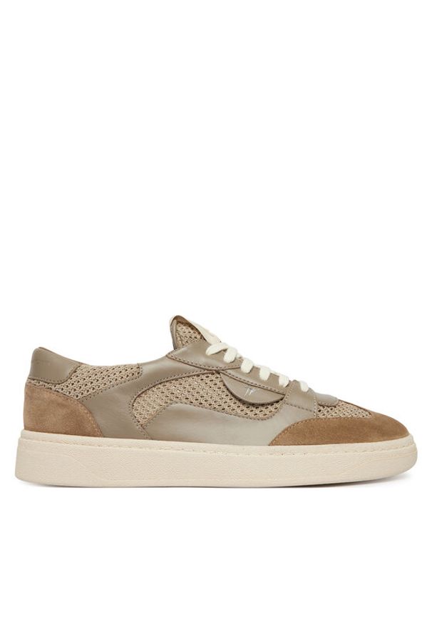 Giuseppe Zanotti Sneakersy RM60013 Beżowy ciemny. Kolor: beżowy. Materiał: skóra