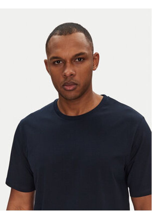 Jack & Jones - Jack&Jones T-Shirt Perfect 12268229 Granatowy Regular Fit. Kolor: niebieski. Materiał: bawełna