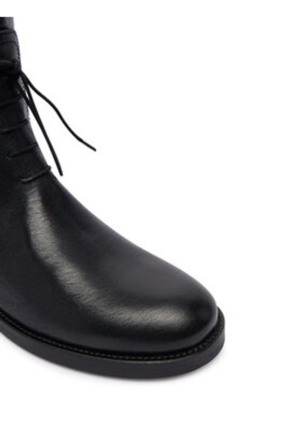 Weekend Max Mara Oficerki Visby 2525796015600 Czarny. Kolor: czarny. Materiał: skóra