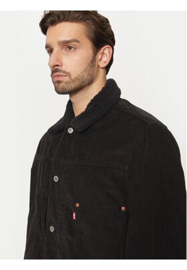 Levi's® Kurtka przejściowa Lined Type I A4080-0002 Czarny Regular Fit. Kolor: czarny. Materiał: bawełna