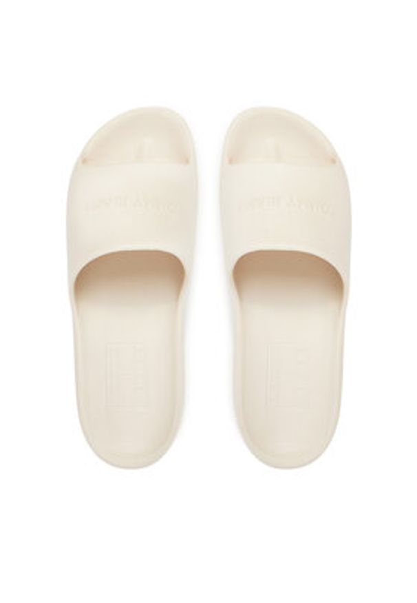 Tommy Jeans Klapki Tjw Chunky Pool Slide Ess EN0EN02879 Écru