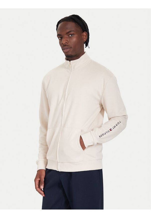 TOMMY HILFIGER - Tommy Hilfiger Bluza UM0UM03688 Écru Regular Fit. Materiał: bawełna, syntetyk