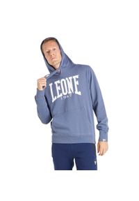 LEONE 1947 APPAREL - Męska bluza z kapturem Leone 1947 Apparel. Typ kołnierza: kaptur. Kolor: szary, niebieski, wielokolorowy. Materiał: tkanina. Sport: fitness