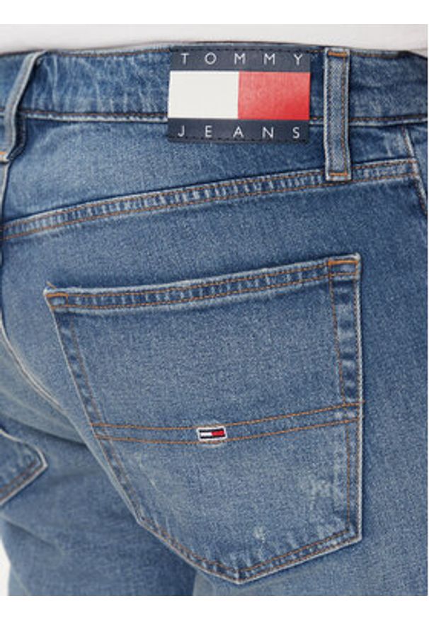 Tommy Jeans Szorty jeansowe Ryan DM0DM19453 Niebieski Slim Fit. Kolor: niebieski. Materiał: bawełna