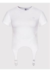 Adidas - adidas T-Shirt Always Original HF2015 Biały Tight Fit. Kolor: biały. Materiał: bawełna #4