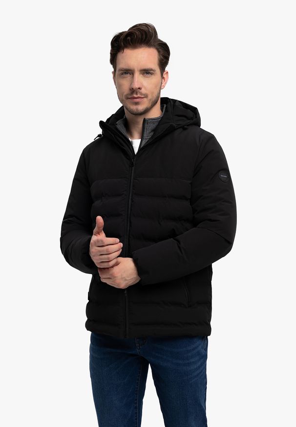 Volcano - Kurtka pikowana J-GAWIR. Okazja: na co dzień. Materiał: poliester, włókno, materiał. Długość: krótkie. Sezon: zima, jesień. Styl: klasyczny, casual