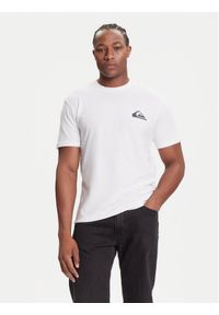 Quiksilver T-Shirt EQYZT08181 Biały Regular Fit. Kolor: biały. Materiał: bawełna