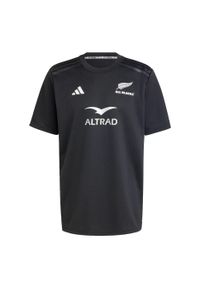 Adidas - Koszulka All Blacks Rugby AEROREADY Short Sleeve. Kolor: czarny. Materiał: materiał