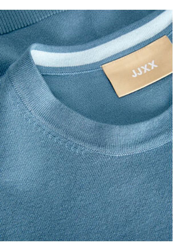JJXX Sweter Cara 12255368 Niebieski Slim Fit. Kolor: niebieski. Materiał: wiskoza