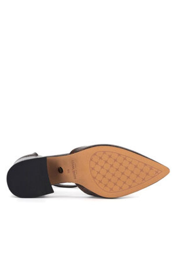 Nine West Czółenka WFA3358-1 Brązowy. Kolor: brązowy. Materiał: skóra