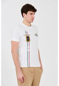 Aeronautica Militare - AERONAUTICA MILITARE Biały t-shirt Frecce Tricolori Short Sleeve. Kolor: biały #7