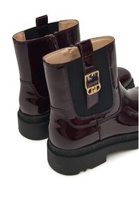 Liu Jo Botki Love 63 SF5067 EX004 Bordowy. Kolor: czerwony. Materiał: skóra #6