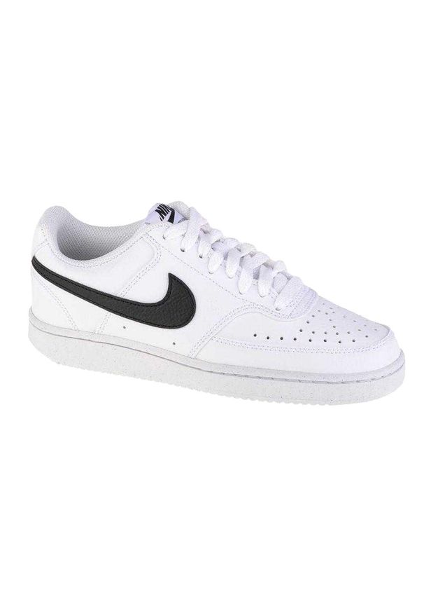 Nike - Trampki Damskie Niskie Court Vision Next Nature. Kolor: czarny, biały, wielokolorowy. Sezon: zima