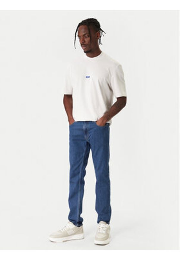 Hugo - HUGO T-Shirt Nieros 50509991 Biały Regular Fit. Kolor: biały. Materiał: bawełna