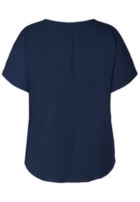Zizzi Bluzka V10000A Granatowy Regular Fit. Kolor: niebieski. Materiał: syntetyk #2