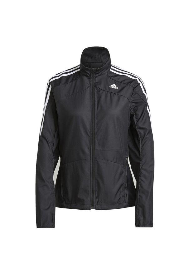 Adidas Marathon Jacket 3 Stripes Czarny XS. Kolor: czarny. Materiał: materiał
