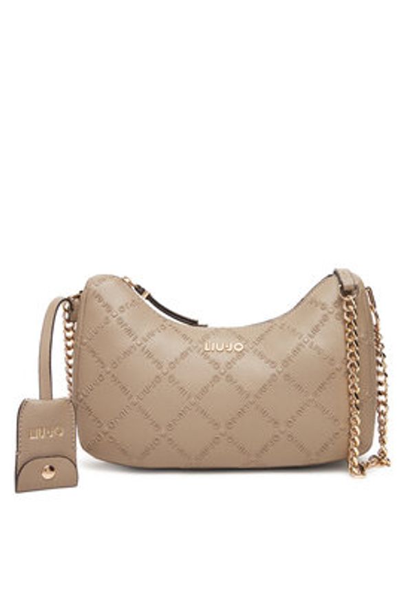 Liu Jo Torebka Ecs S Hobo AF5056 E0538 Beżowy. Kolor: beżowy. Materiał: skórzane