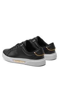 TOMMY HILFIGER - Tommy Hilfiger Sneakersy Chic Hw Court Sneaker FW0FW07813 Czarny. Kolor: czarny. Materiał: skóra #3