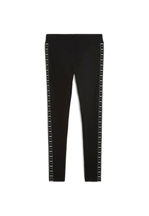Spodnie Puma Ess Tape Leggings, Kobiety. Kolor: czarny. Materiał: bawełna, materiał