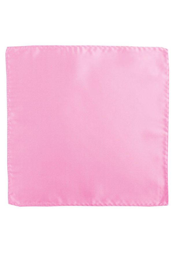 Poszetka Męska, Elegancka - Alties - Jasny Róż. Kolor: różowy. Materiał: poliester