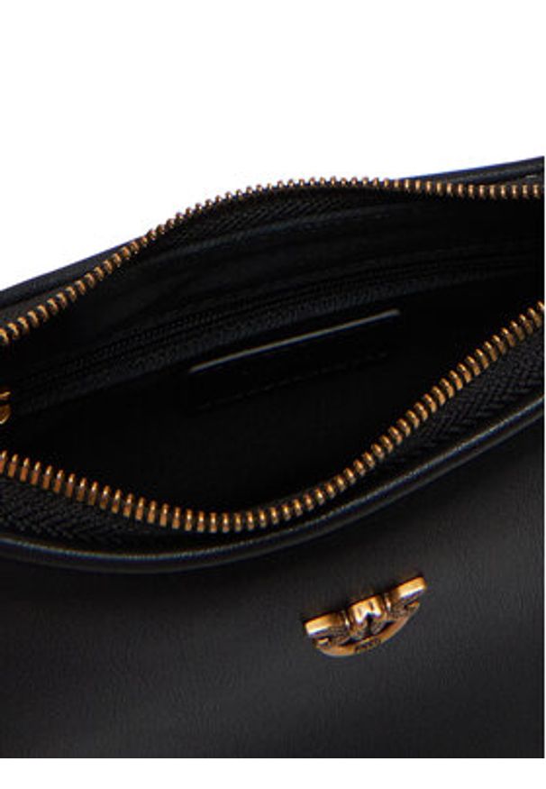 Pinko - PINKO Torebka Half Moon Baby PE 25 PLTT 103538 A0F1 Czarny. Kolor: czarny. Materiał: skórzane