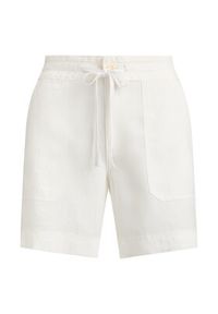 Lauren Ralph Lauren - LAUREN RALPH LAUREN Szorty materiałowe 200P13694001 Biały Regular Fit. Kolor: biały. Materiał: len #5