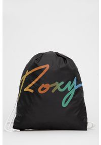 Roxy Plecak kolor czarny z nadrukiem. Kolor: czarny. Wzór: nadruk