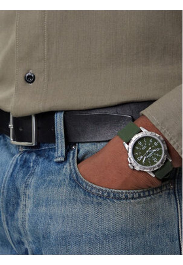 Timex Zegarek Expedition Ridge TW4B32100 Srebrny. Kolor: srebrny