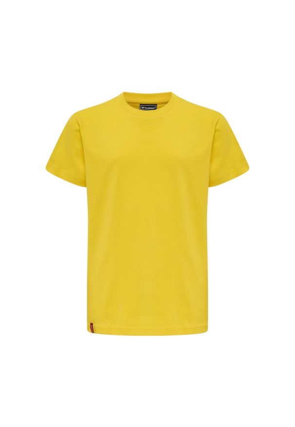 Koszulka dla dzieci Hummel Red Basic. Kolor: żółty. Materiał: bawełna. Długość rękawa: krótki rękaw. Długość: krótkie. Sport: piłka ręczna